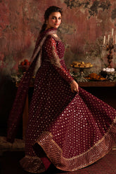 2-PC Embroidered Net Pishwas Suit stm-5-09